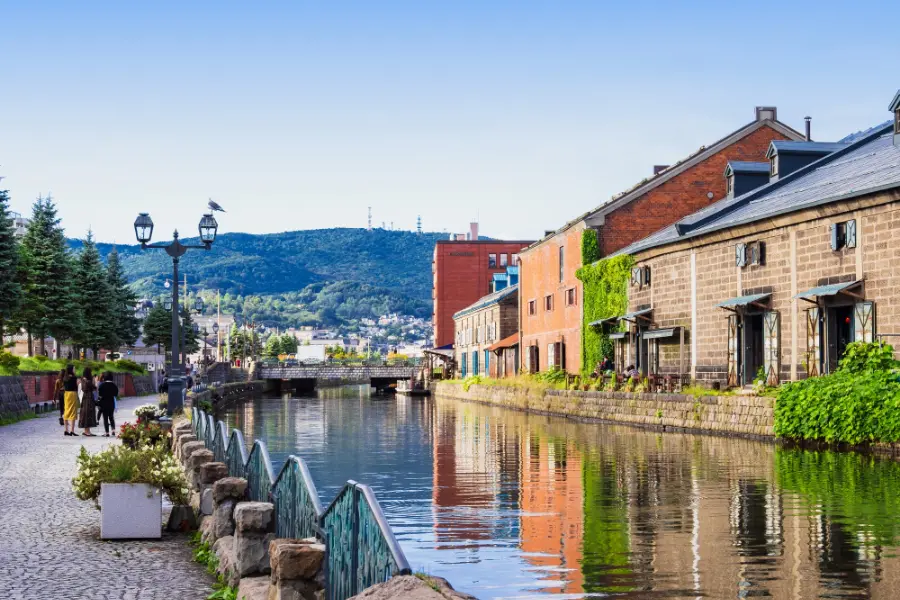 小樽の川の風景