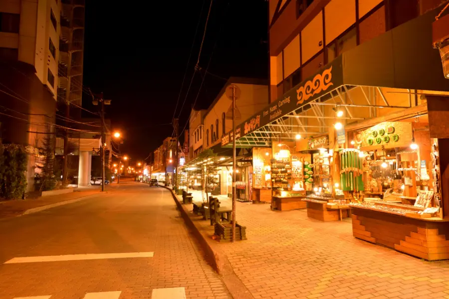 阿寒湖温泉街 町並み